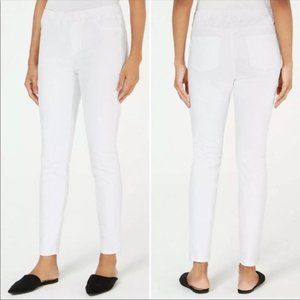 NWT Eileen Fisher White Cotton Stretch Denim